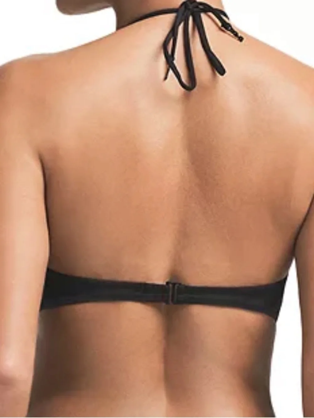 🖤 SKIMS Signature Swim U Wire Halter Top & Mid Waist Bottom Set | Onyx | M | NWT